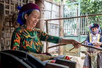 Le tissage du lin des H’mông à Lùng Tám dans la province de Ha Giang